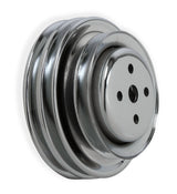 Mr Gasket Chrome Water Pump Pulley - Triple Groove - 8829