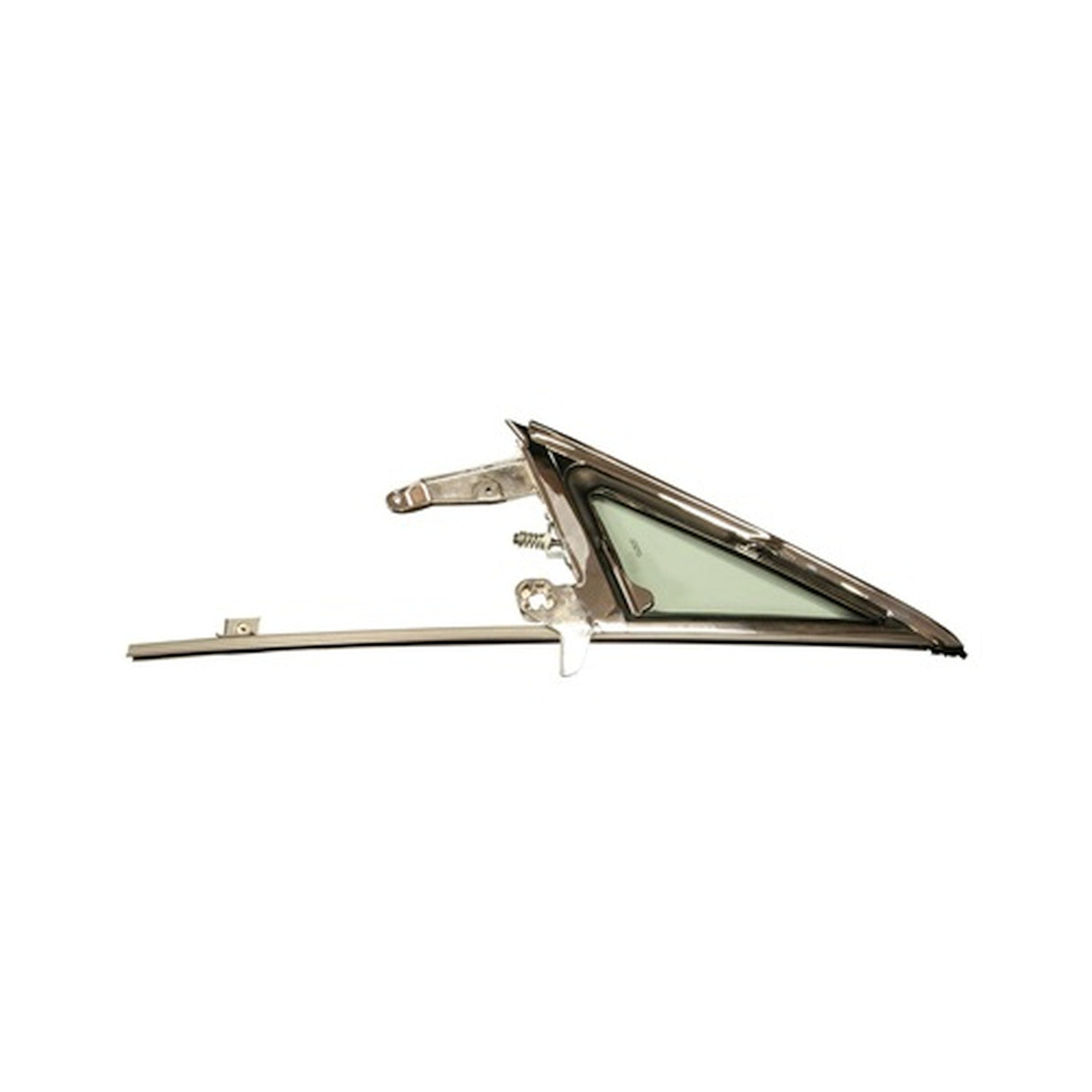 Scott Drake Vent Window Frame and Door Glass Run Assembly, Left Side, Tinted - C5ZZ-65222405TK