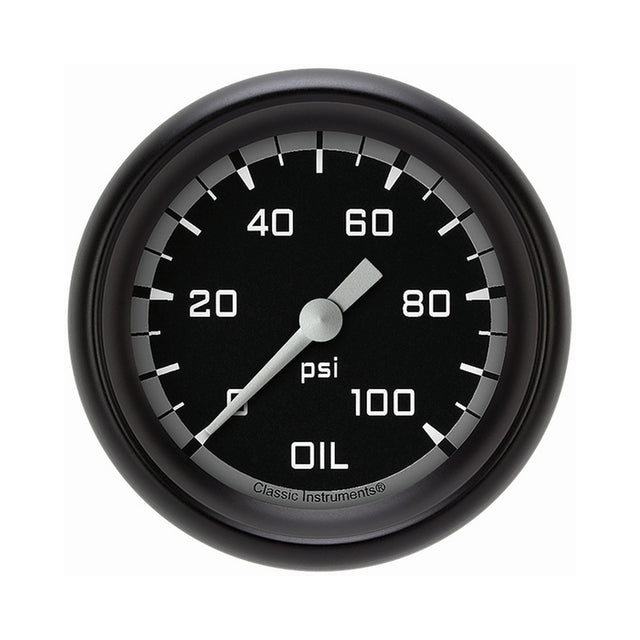 Classic Instruments Autocross Gray 2 5/8" Oil Pressure Gauge - AX381GBPF