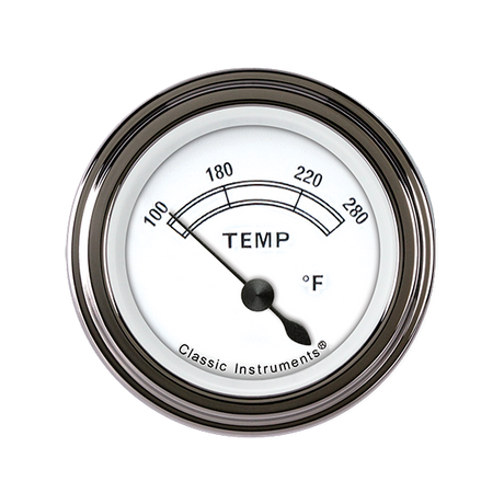 Classic Instruments Classic White 2 1/8" Water Temp - CW26SLF