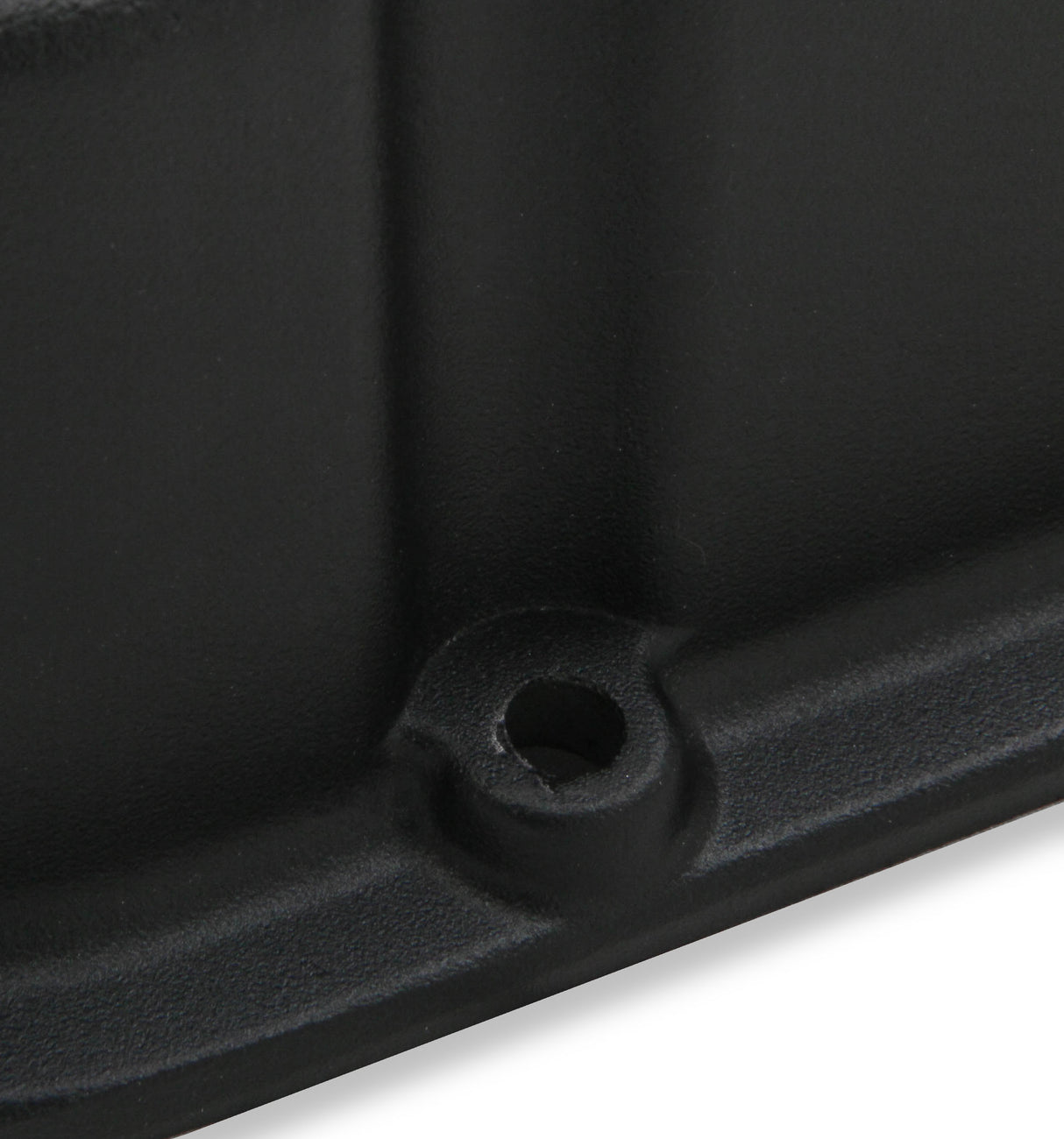 Holley 241-85 M/T Valve Covers - Vintage Style - Finned - BBC - Satin Black