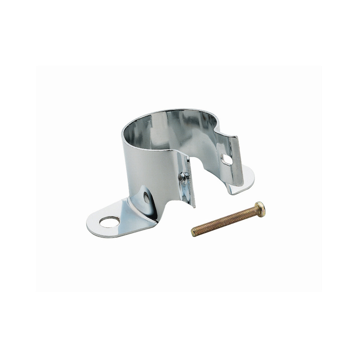 Mr Gasket Chrome Coil Holder Bracket with Bolt - Angled Mount - 9767