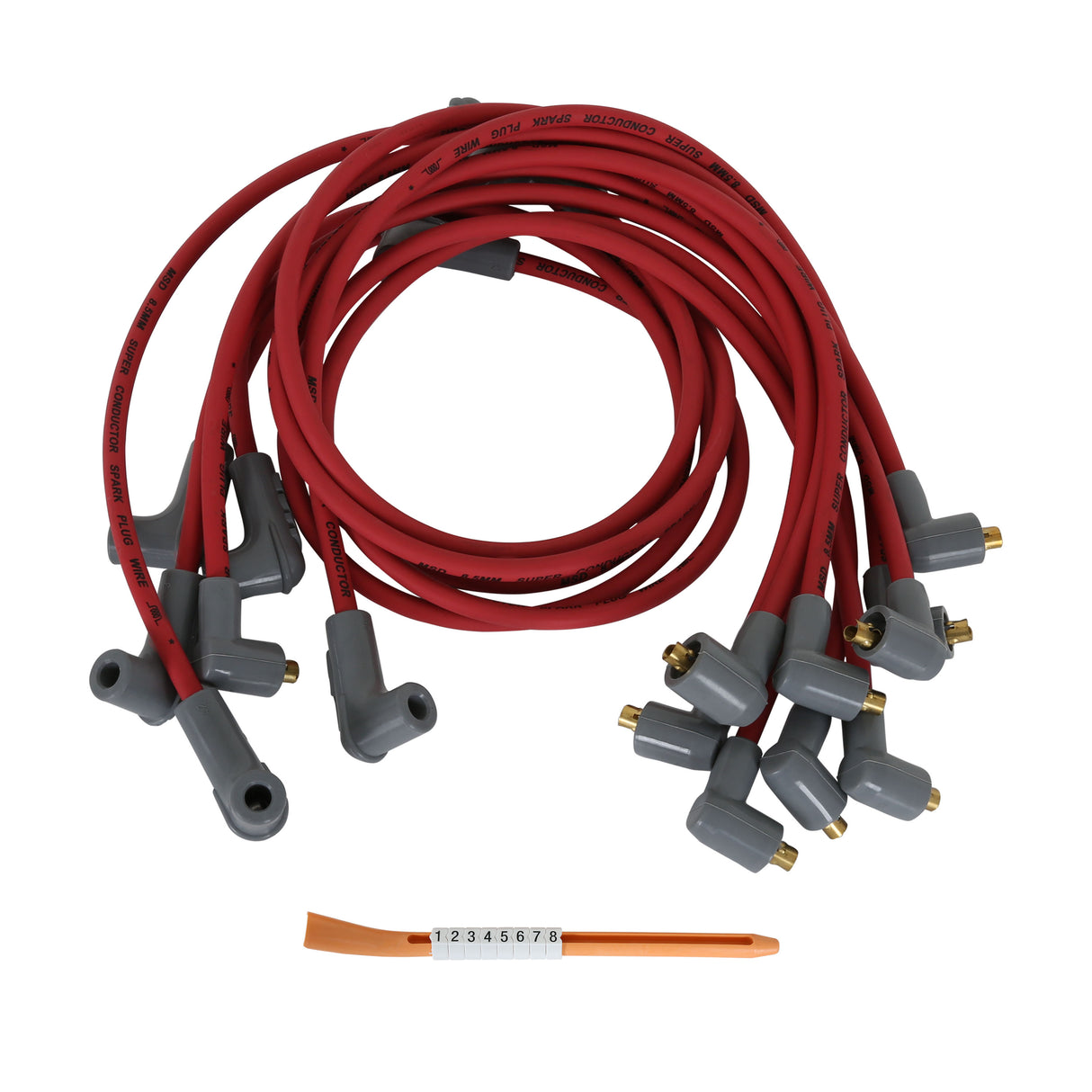 MSD Super Conductor Spark Plug Wire Set,Big Block Chevy, Socket Dist. Cap - 31609