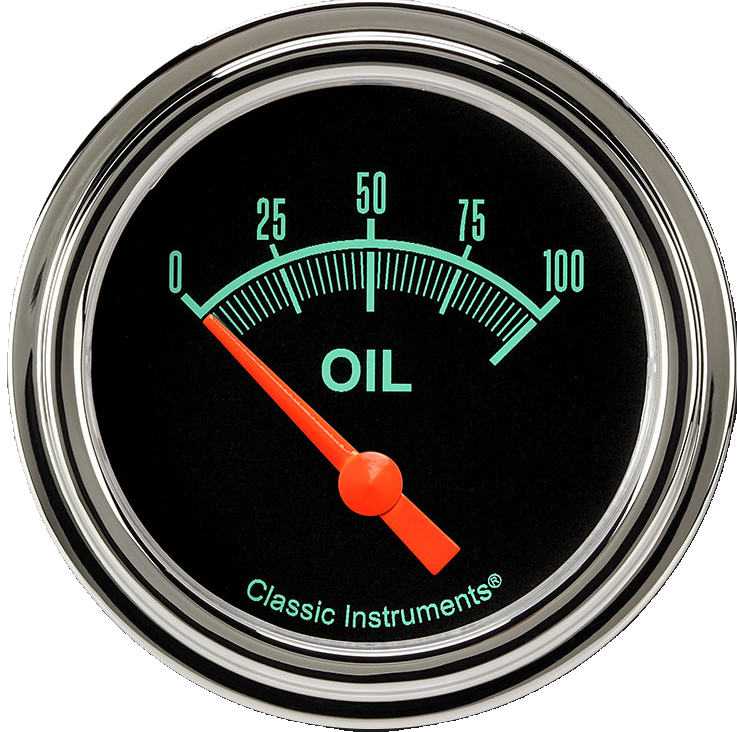Classic Instruments G/Stock 2 5/8" Oil Pressure Gauge - GS281SLF