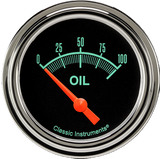 Classic Instruments G/Stock 2 5/8" Oil Pressure Gauge - GS281SLF