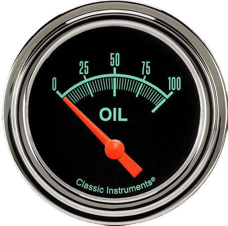 Classic Instruments G/Stock 2 5/8" Oil Pressure Gauge - GS281SLF