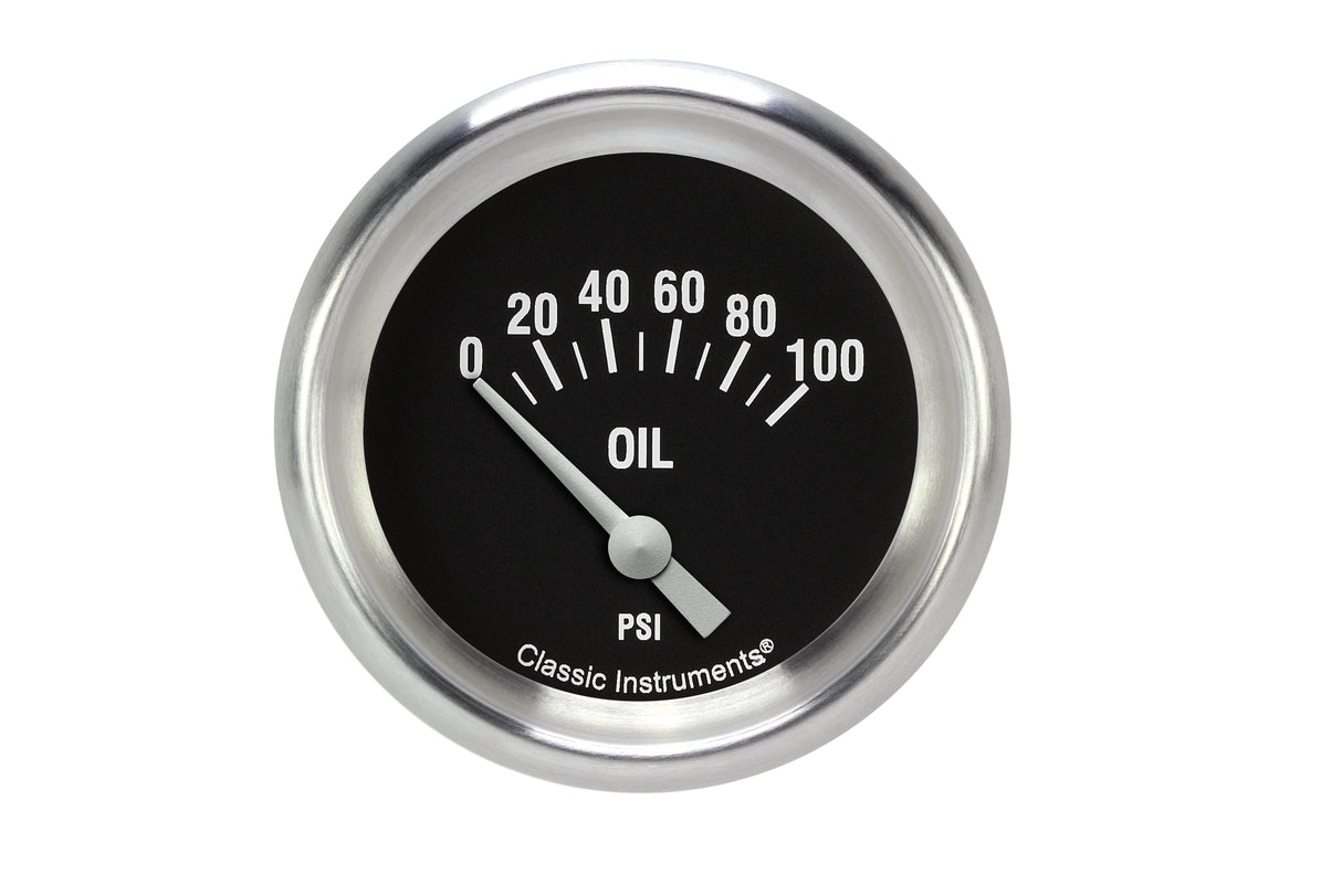 Classic Instruments Hot Rod 2 5/8" Oil Pressure Gauge - HR281SLF