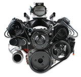 Holley 20-200BK Premium Mid-Mount Complete Accessory System - Gen V LT Engines - SFI Certified Damper - Black