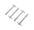 Mr Gasket Valve Cover T Wing Bolts - 1/4-20 x 5 Inch - Chrome Plated - 9820