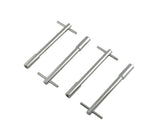 Mr Gasket Valve Cover T Wing Bolts - 1/4-20 x 5 Inch - Chrome Plated - 9820
