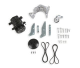 Holley 20-160BK Low-Mount LS Drive System (A/C) w/ Sanden SD7 Compressor - Passenger's Side- Black Finish