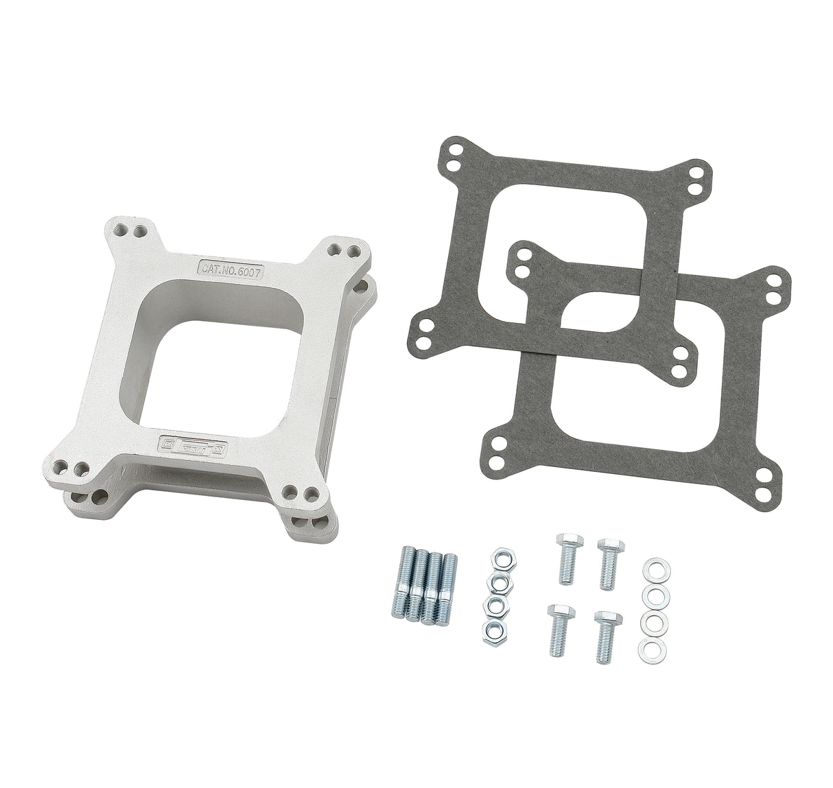 Mr Gasket Carburetor Spacer Kit - Open Center - Aluminum - 2 Inch - 6007