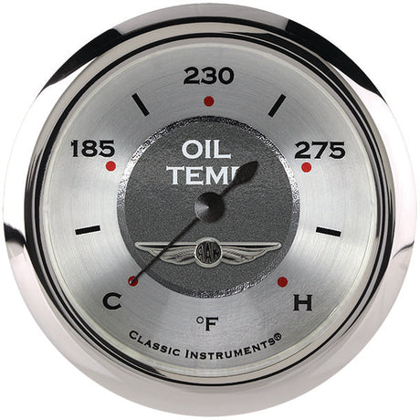 Classic Instruments All American 2 5/8" Oil Temperature Gauge - AW328SRC