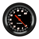 Classic Instruments Velocity Black 3 3/8" Tachometer - VS10BBLF