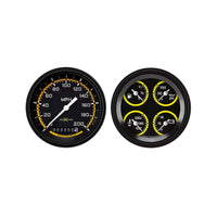 Classic Instruments Autocross Yellow Six Gauge Set - AX02YBLF