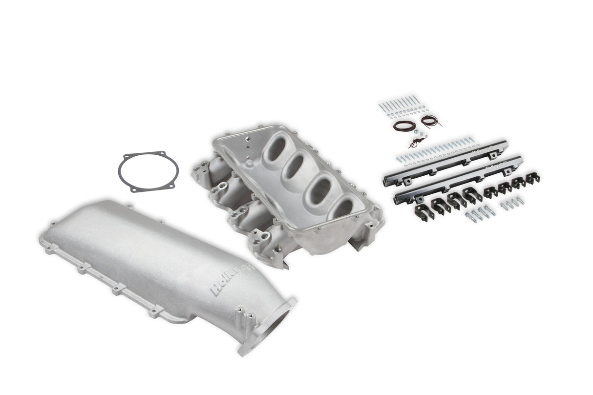 Holley 300-683 Lo-Ram Manifold Base and Fuel Rails Dual Fuel Injector - GM LS3/L92