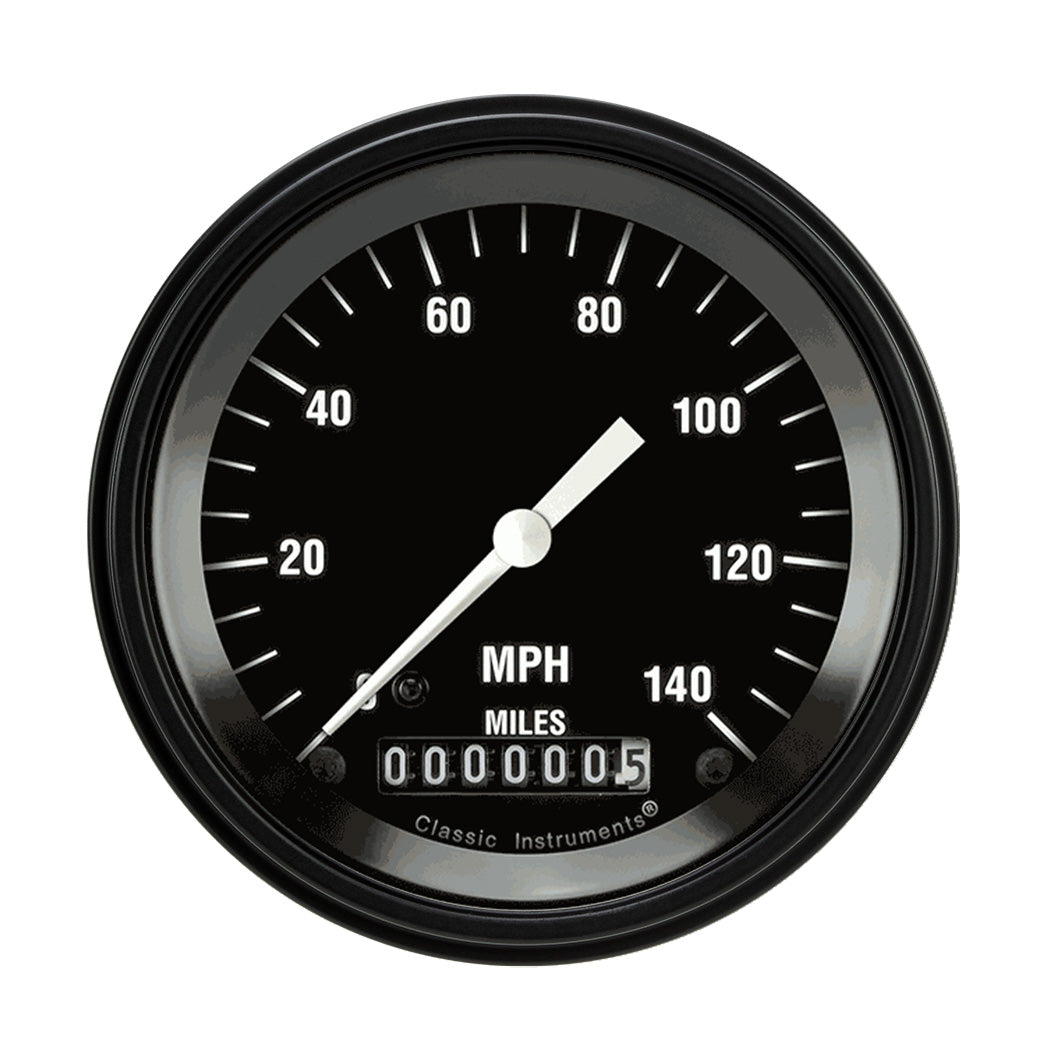 Classic Instruments HOT ROD 3IN SPEEDO 140 MPH - HR55BLF