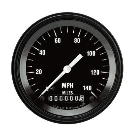 Classic Instruments HOT ROD 3IN SPEEDO 140 MPH - HR55BLF