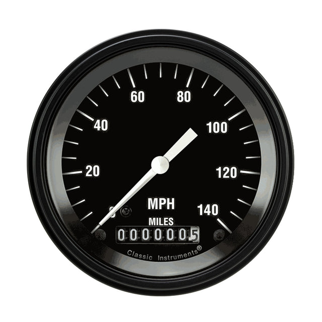 Classic Instruments HOT ROD 3IN SPEEDO 140 MPH - HR55BLF