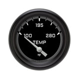 Classic Instruments AutoCross Gray 2-5/8" Short Sweep Water Temp Gauge - AX226GBPF-04