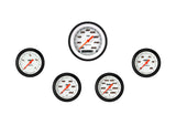 Classic Instruments Velocity White Five Gauge Set 300 - VS300WBLF