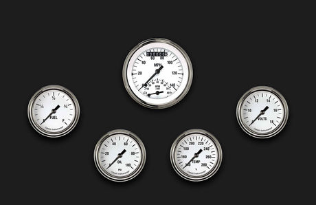 Classic Instruments White Hot Five Gauge Set 335 - WH335SLF