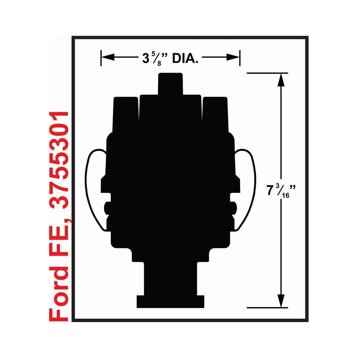 Mallory Unilite Dist., 332- 428 FE Ford - 3755301