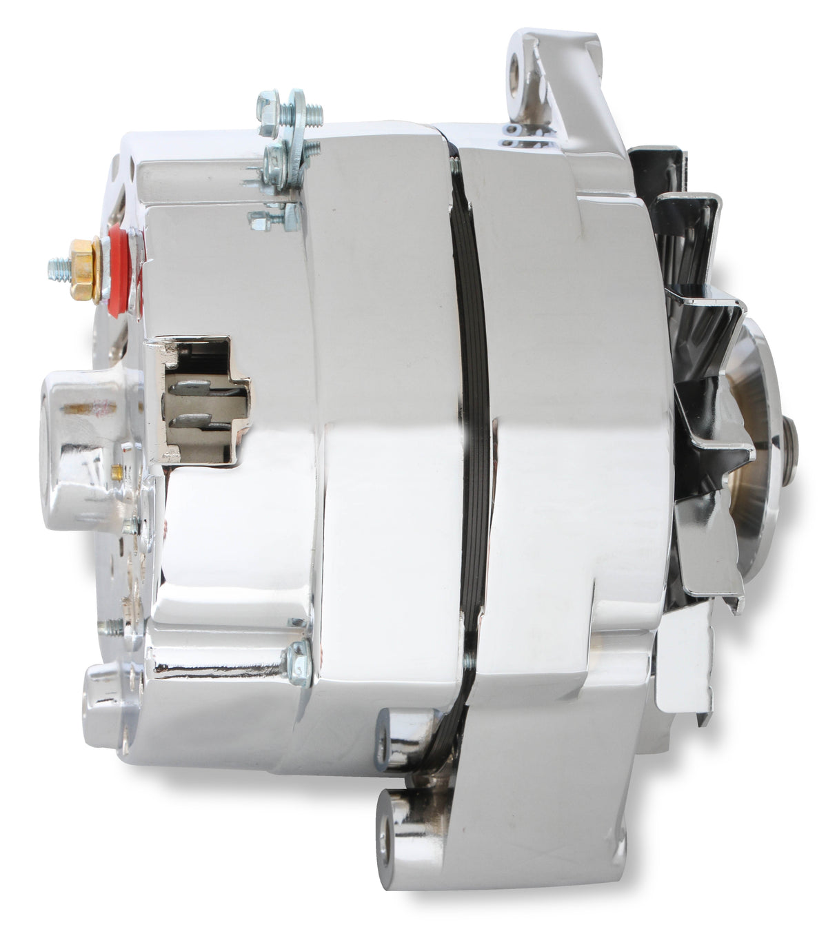 Mr Gasket Chrome Alternator-Early GM Delco 80 Amp - 5123