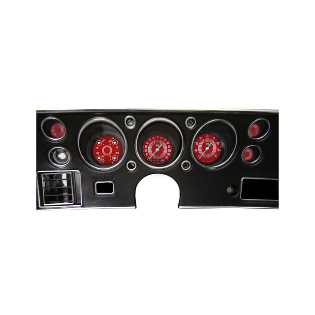 Classic Instruments V8 Red Steelie 1970-72 Chevelle SS Package - CV70V8RS
