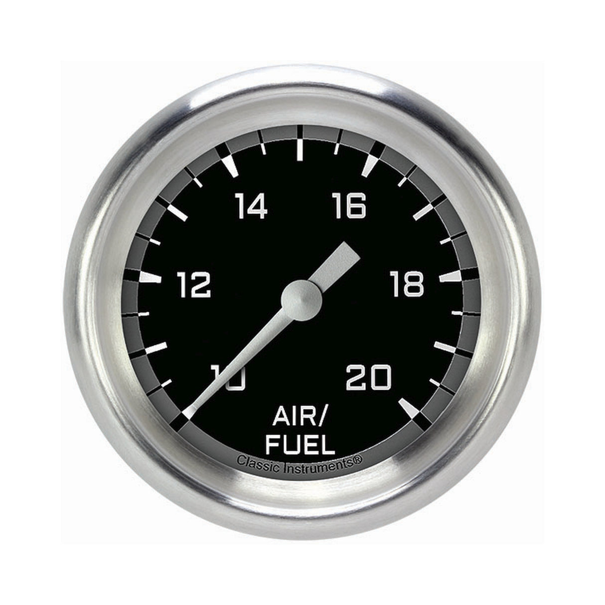 Classic Instruments Autocross Gray 2 5/8" Air Fuel Ratio Gauge - AX394GAPF