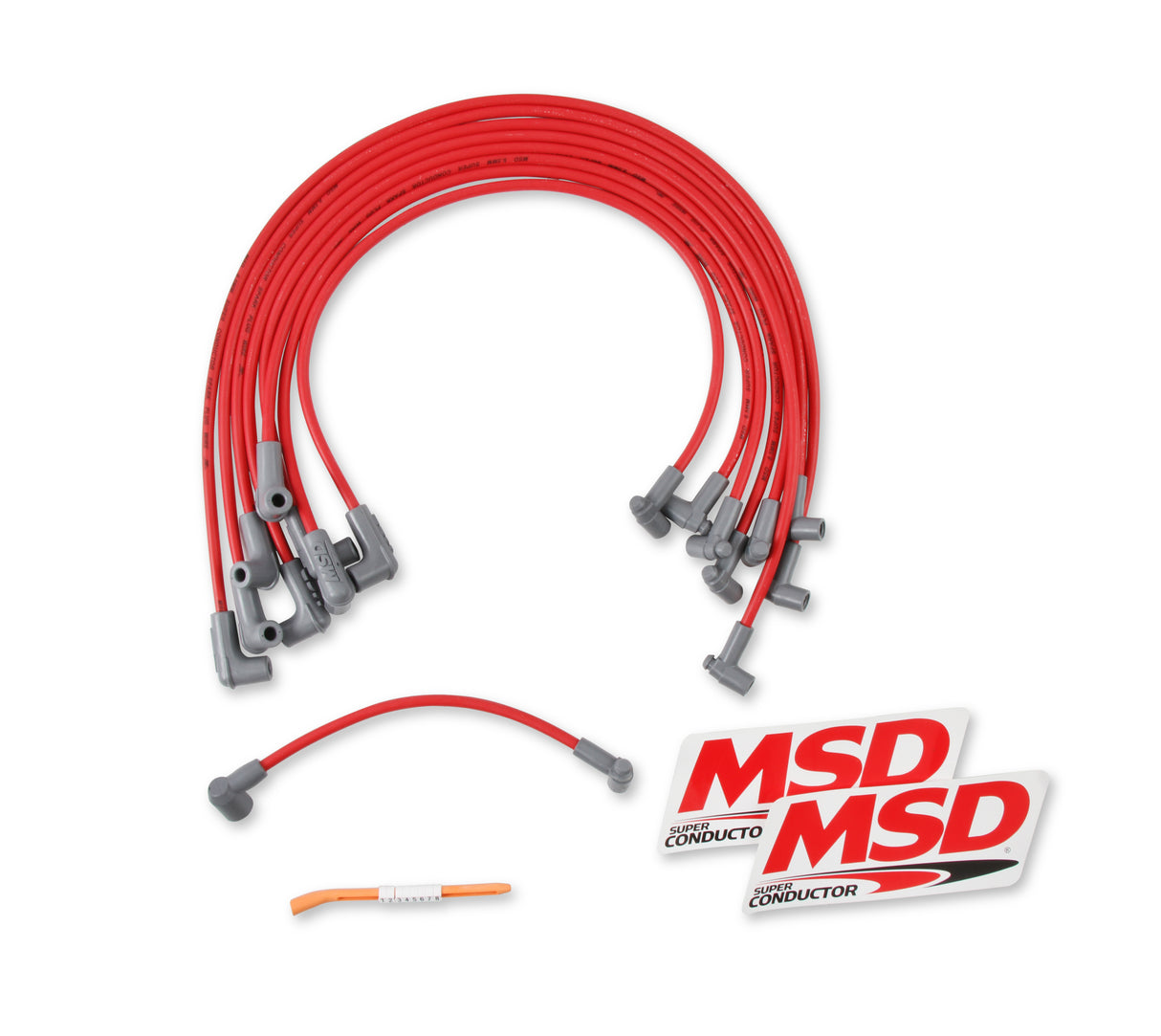 MSD Super Conductor 8.5mm Spark Plug Wire Set, Small Block Chevy with HEI Cap - 35599