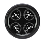 Classic Instruments AutoCross Gray 3 3/8" Quad - AX79GBLF