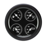 Classic Instruments AutoCross Gray 3-3/8" Quad Gauge - AX79GBLF