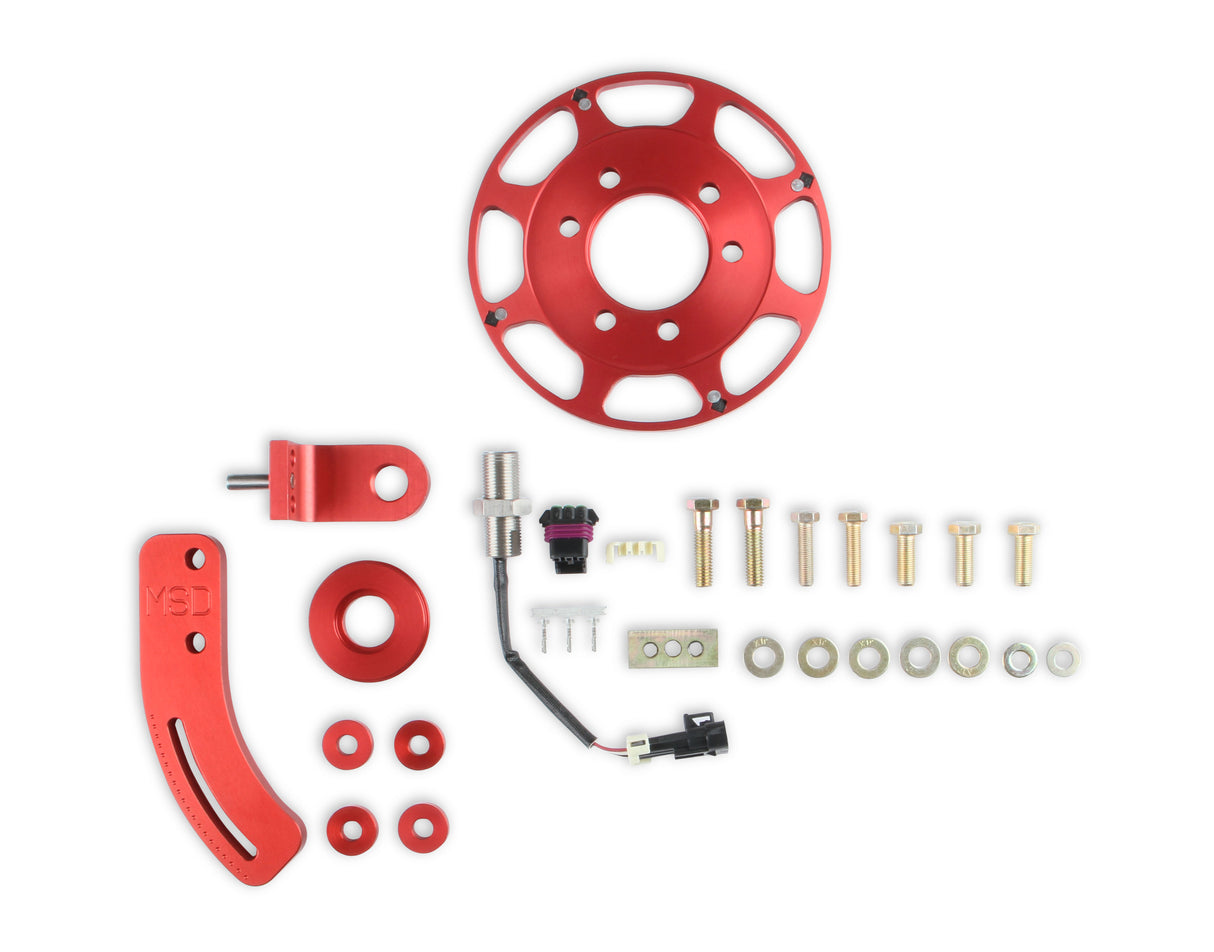 MSD Crank Trigger Wheel Kit - Flying Magnet - Hall-Effect - SBC - 7 in. - 86101