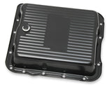 Mr Gasket Transmission Oil Pan - Black Steel - 9767BMRG