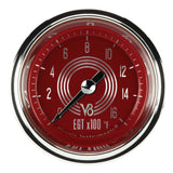 Classic Instruments V8 Red Steelie 2-1/8" Pyrometer FS - V8RS198SLC