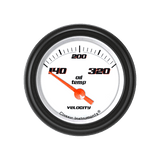 Classic Instruments Velocity White 2 1/8" Oil Temp - VS28WBLF