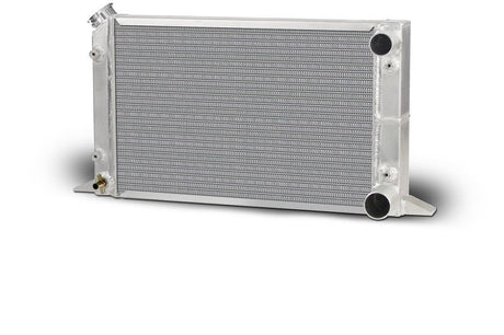 AFCO Lightweight Single Row Scirocco Radiator-RH Double Pass w/filler top left 1.50" in/ 1.75" Outlet - 80104LWN 80104LWN