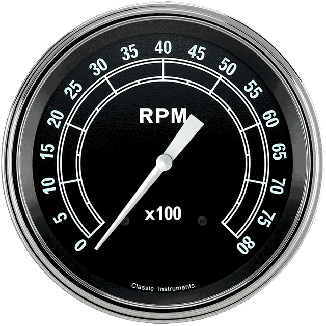 Classic Instruments TRADITIONAL 5IN TACH 8000 RPM - TR71SLC