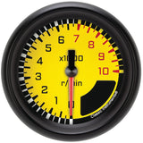 Classic Instruments AutoCross Yellow 2-5/8" Tachometer Gauge - AX383YBPF