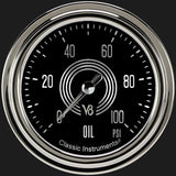 Classic Instruments V8 Speedster 2 5/8" Oil Pressure Gauge - V8SR381SLC