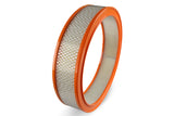 Holley 120-179 Air Filter - 14"x3" - White Paper Element - Orange Ring