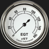 Classic Instruments Classic White 2 5/8" Exhaust Gas Temp. Gauge - CW398SLF