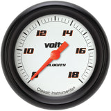 Classic Instruments Velocity White 2-5/8" Volt Gauge - VS330WBPF