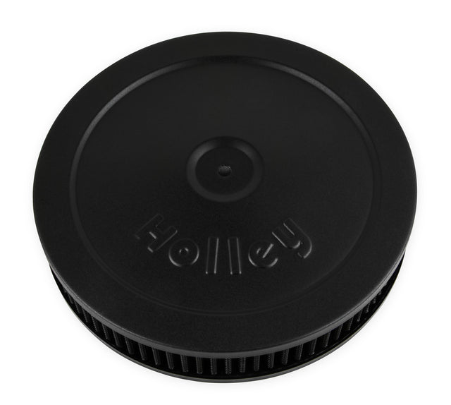 Holley 120-145B Flat Base Air Cleaner 10" Black