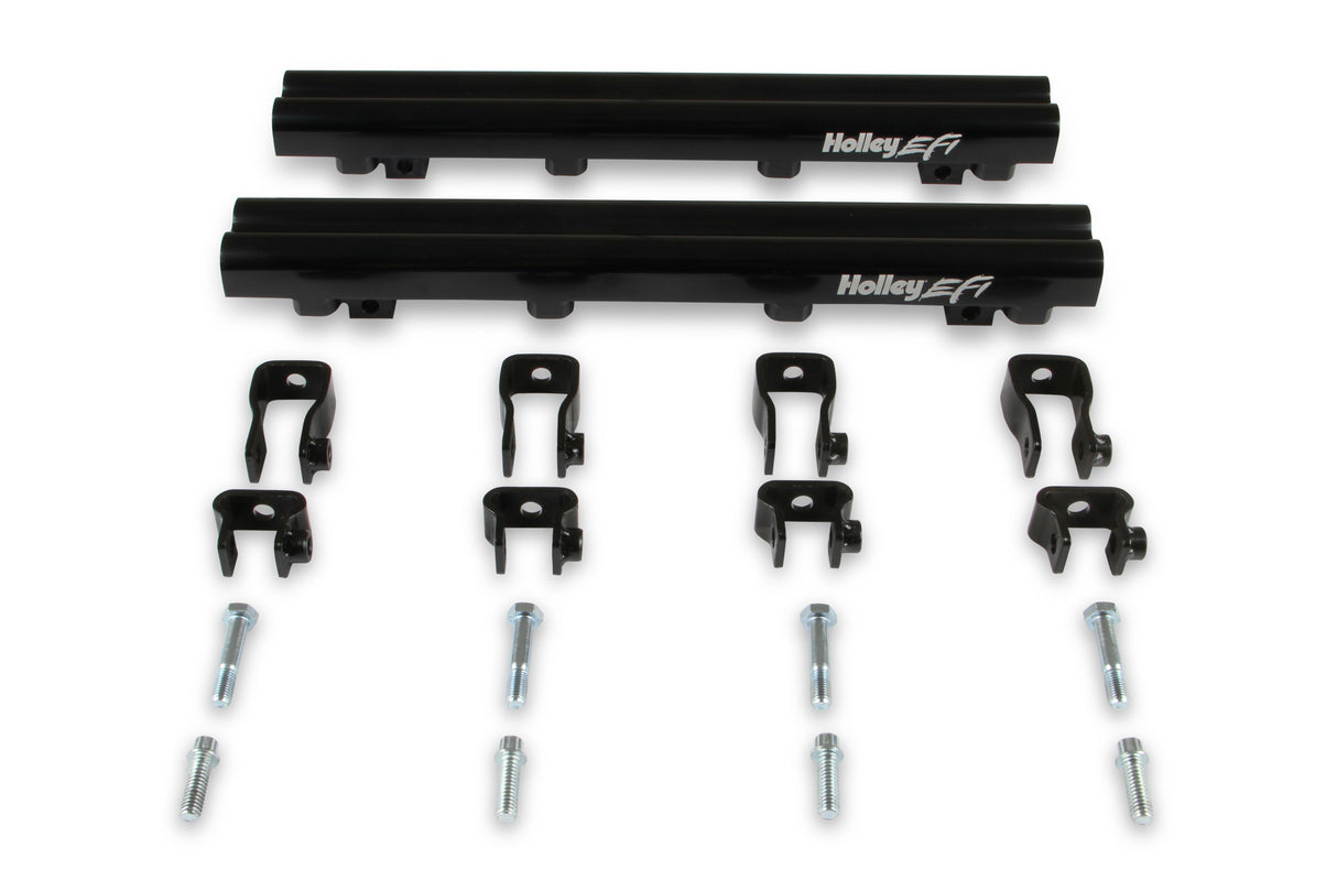Holley 300-624BK Dual Fuel Injector Lo-Ram EFI Intake Manifold Kit GM LS1/LS2/LS6