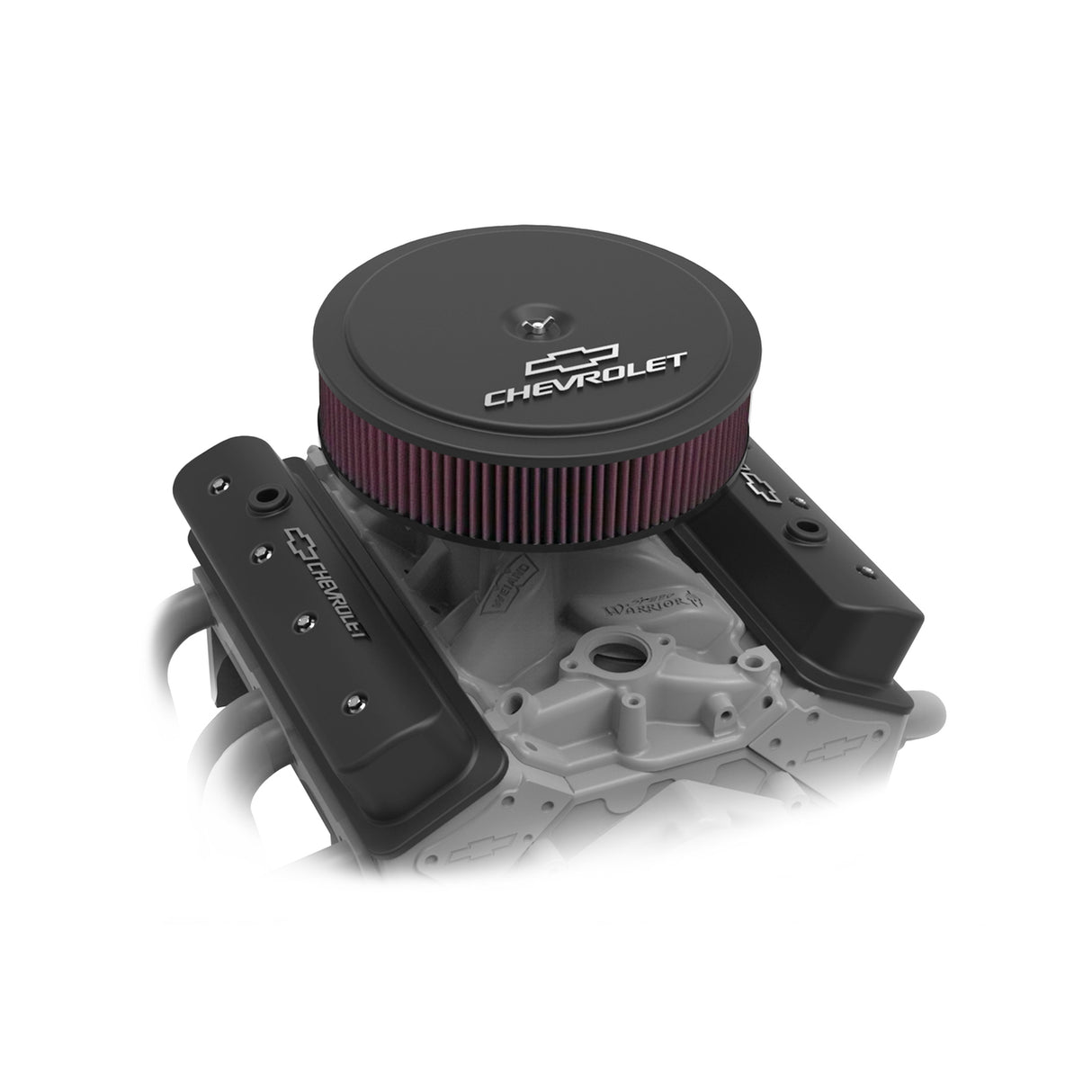 Holley 241-292 GM Licensed Valve Cover - Muscle Series - SBC - Center Bolt - Satin Black Machined