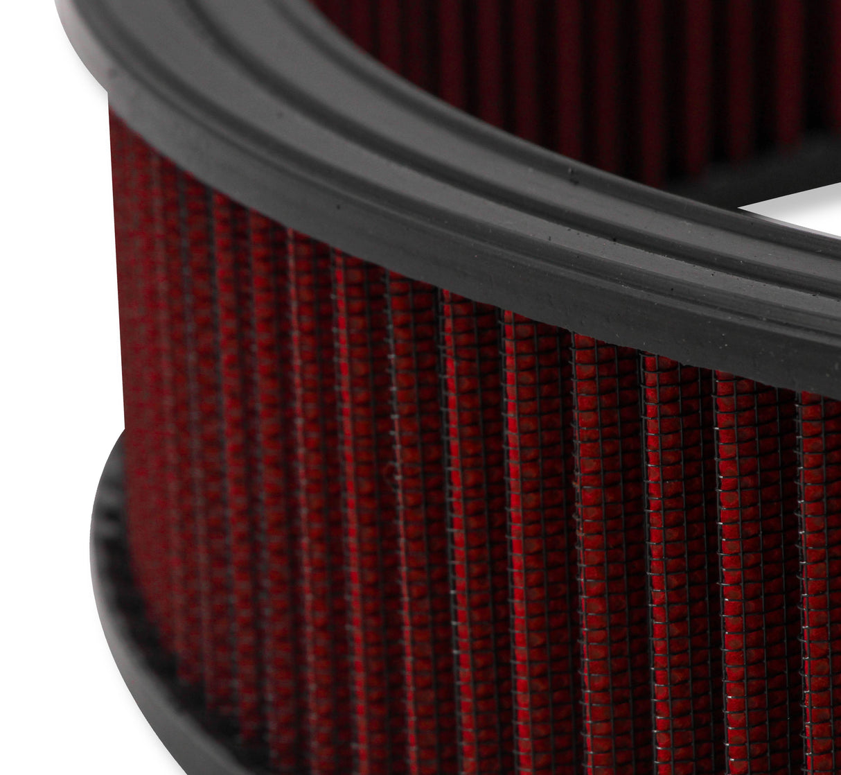 Holley 120-4230 4150 Drop Base Air Cleaner Black w/3" Red Washable Gauze Filter