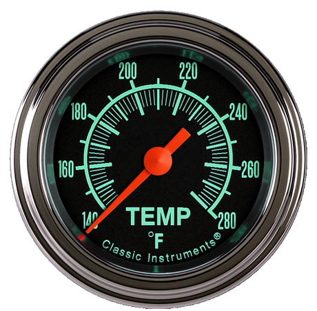 Classic Instruments G/Stock 2 1/8" Full Sweep Water Temperature Gauge - GS126SLF-06