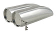 Mr Gasket Air Scoop - Double Barrel - Shotgun Style Scoop - Polished Aluminum - 8008MRG